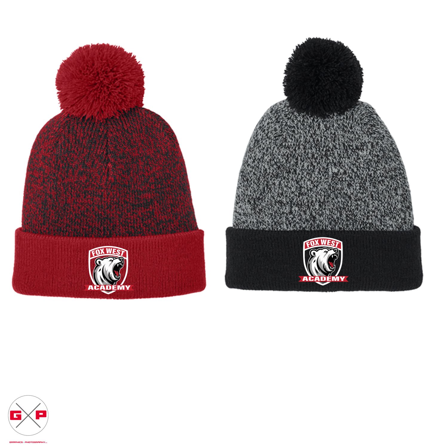 **NEW** FWA Halftime Heather Pom Embroidered Beanie