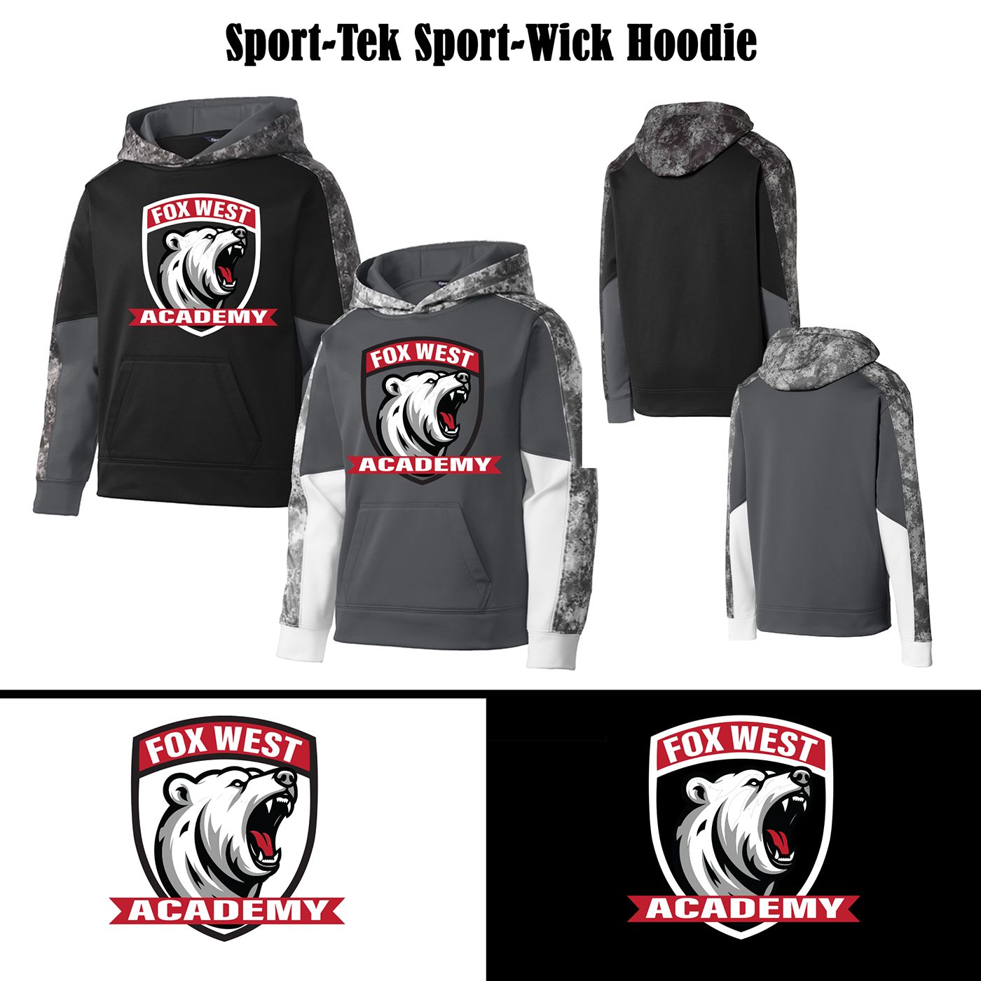 **NEW DESIGN** SportTek Sport-Wick Hoodies $45