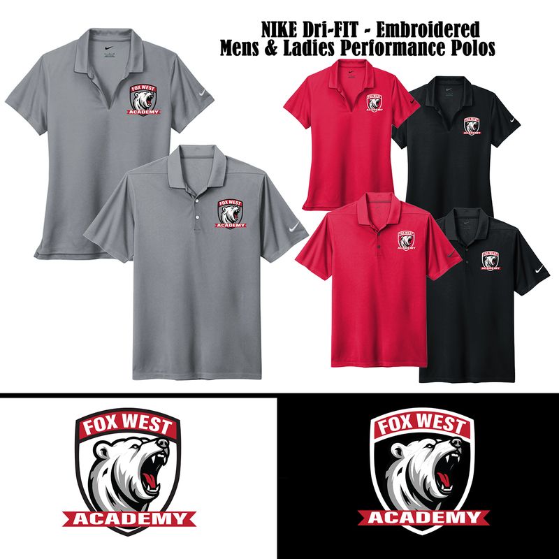 **NEW DESIGN** NIKE EMBROIDERED POLOS $50 **NEW DESIGN** NIKE EMBROIDERED POLOS $50
