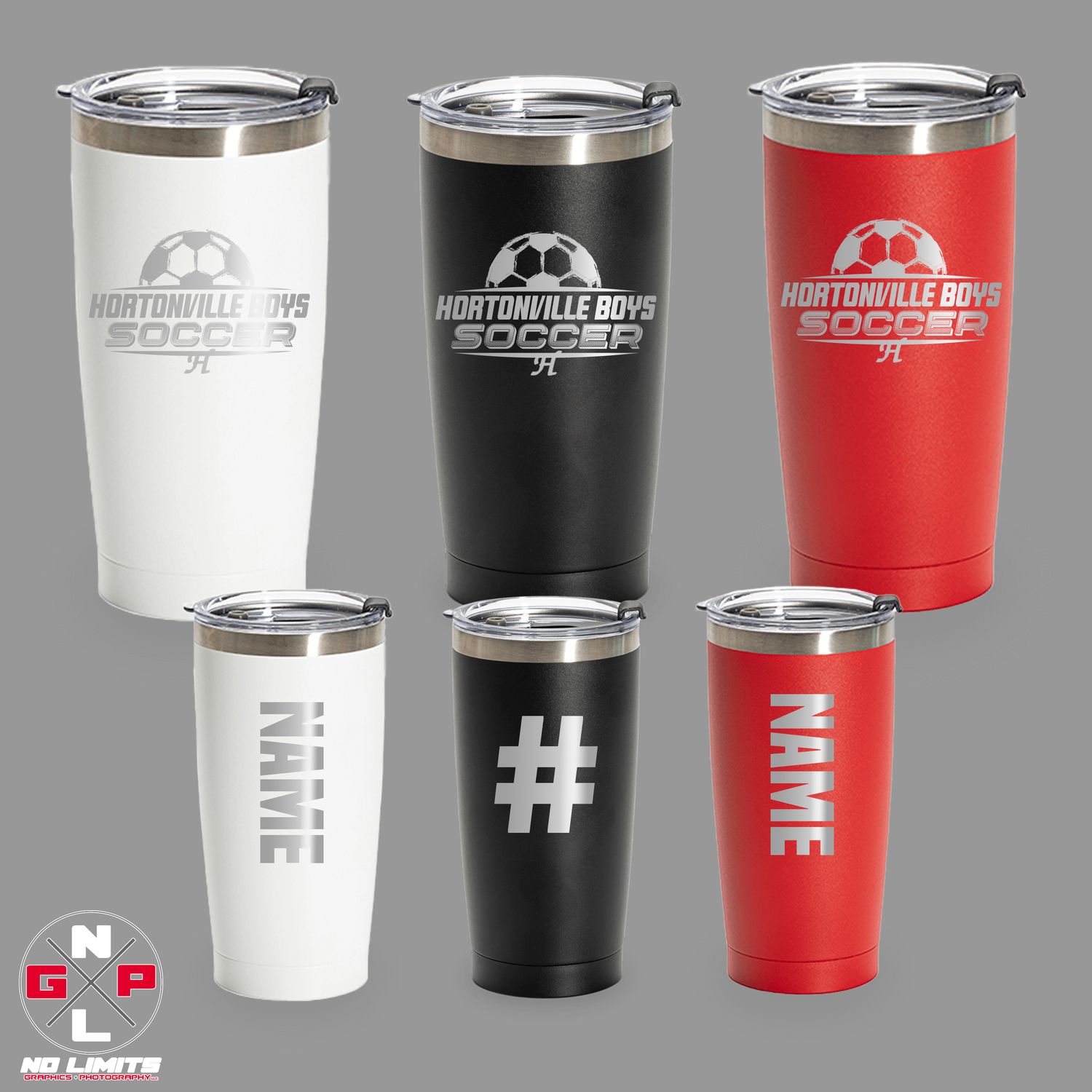 20 OZ BOYS SOCCER TUMBLER
