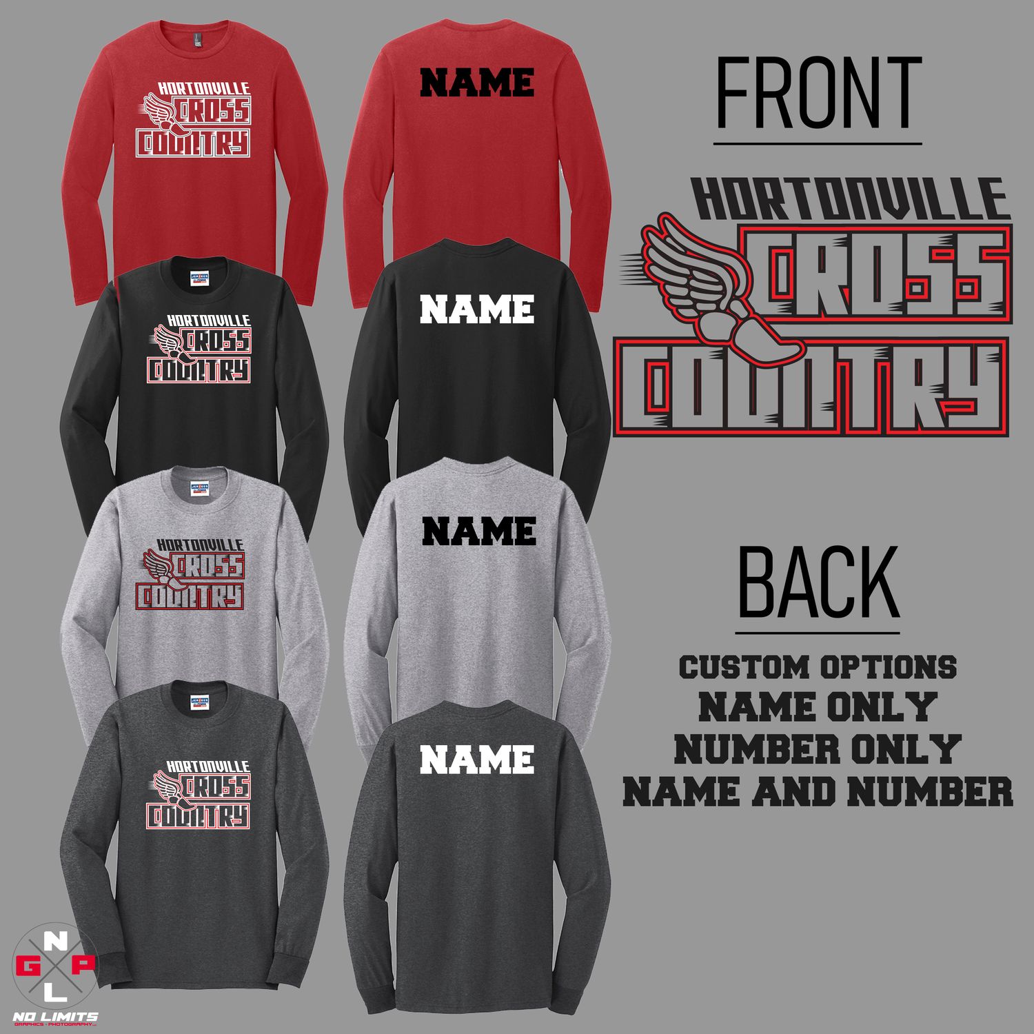 HORTONVILLE CROSS COUNTRY  LONGSLEEVE