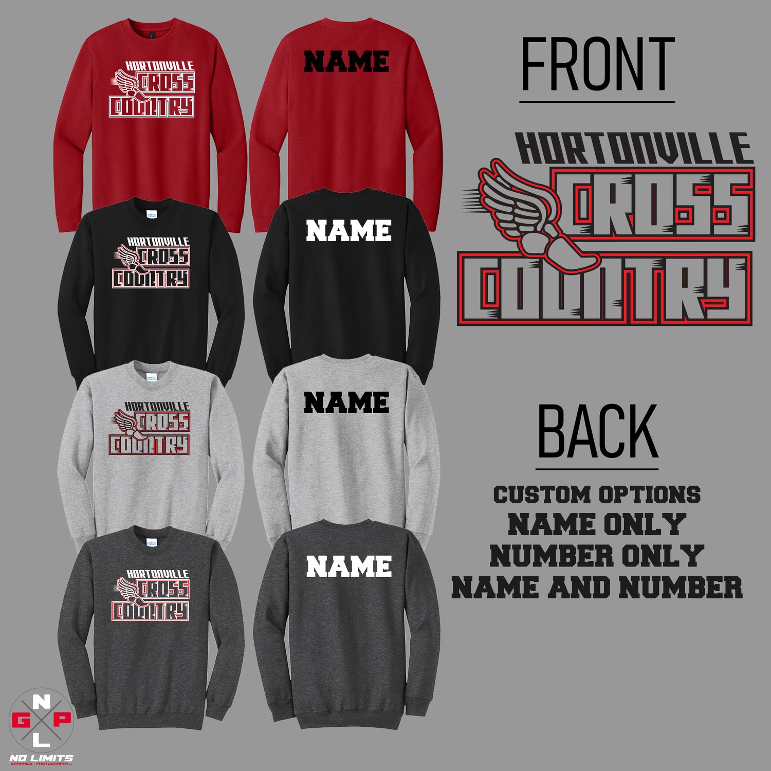 HORTONVILLE CROSS COUNTRY CREWNECK