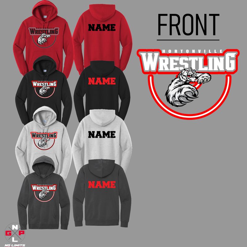 2026 HORTONVILLE WRESTLING RING  HOODIE