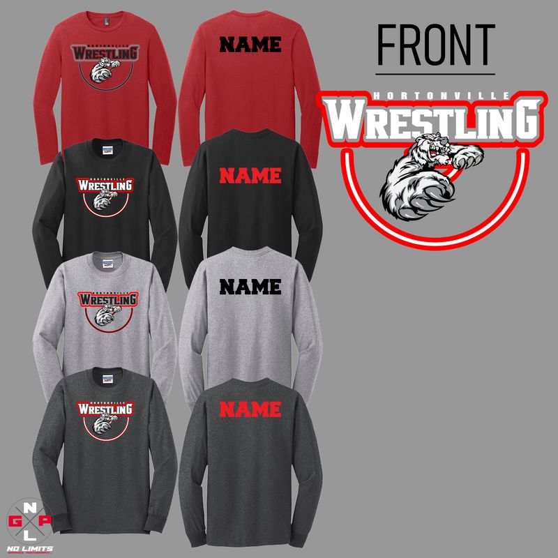 2026 HORTONVILLE WRESTLING RING  LONG SLEEVE