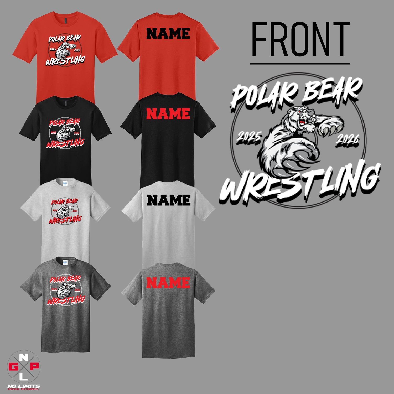 2026 POLAR BEAR WRESTLING  TEE