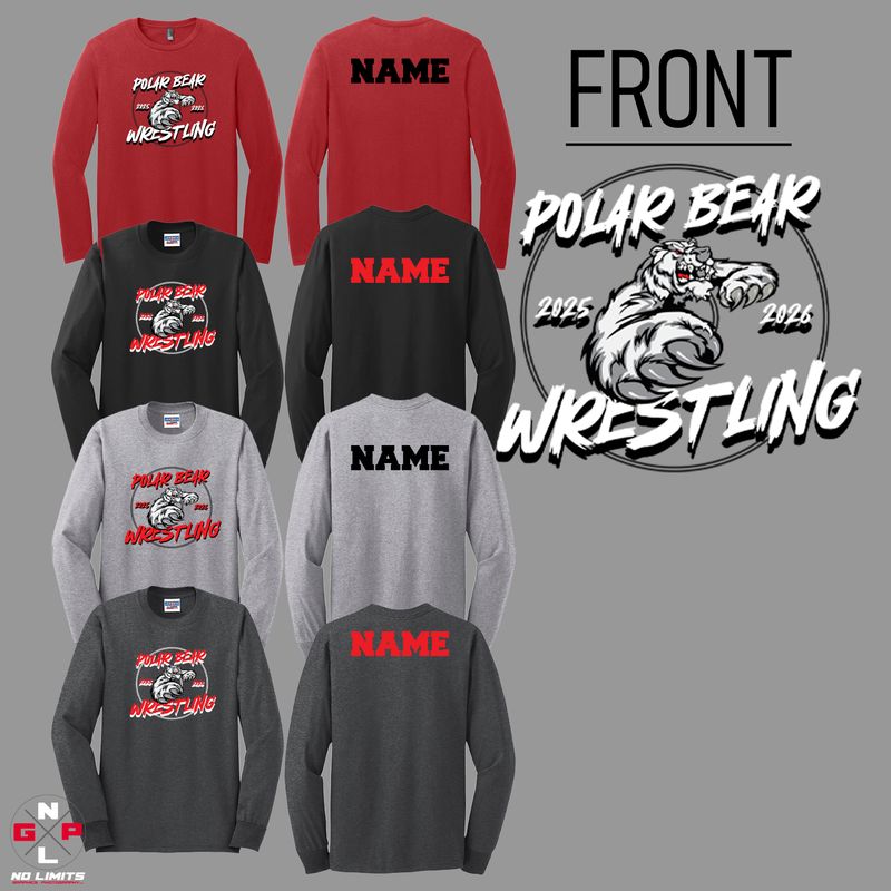 2026 POLAR BEAR WRESTLING  LONG SLEEVE