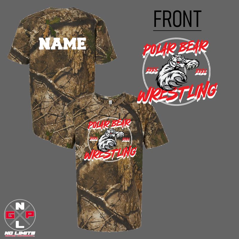 2026 POLAR BEAR WRESTLING RING CAMO TEE