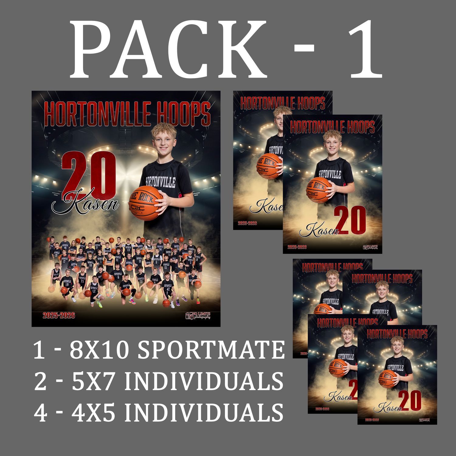 HHS PACK #1 - **Best Value** 8x10 Sportmate Pack