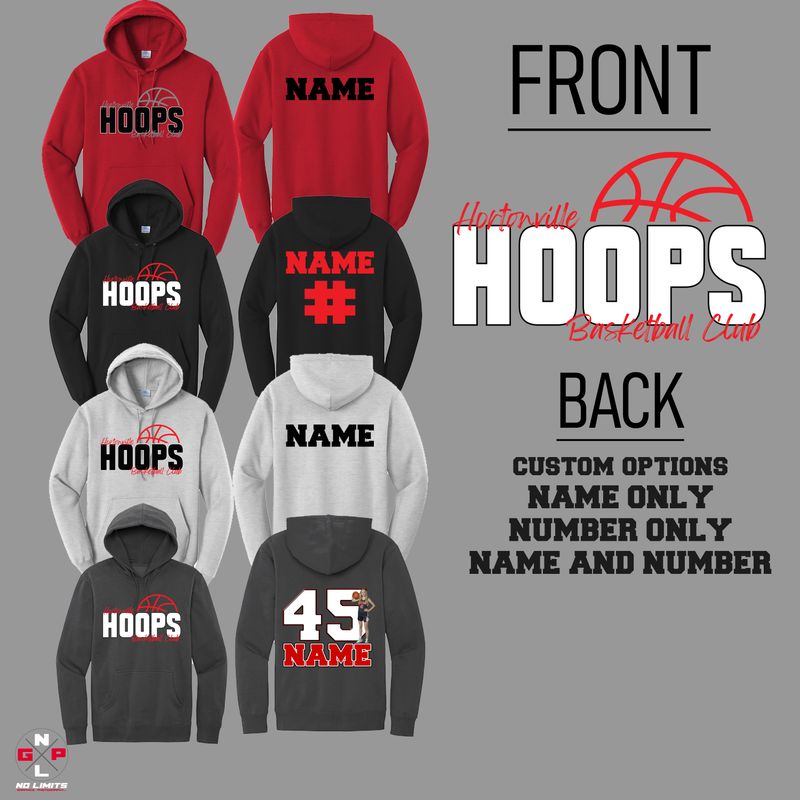 HORTONVILLE HOOPS BASKETBALL CLUB HOODIE