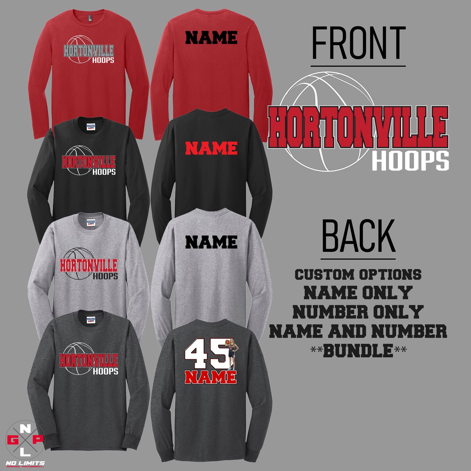 HORTONVILLE HOOPS LONG SLEEVE