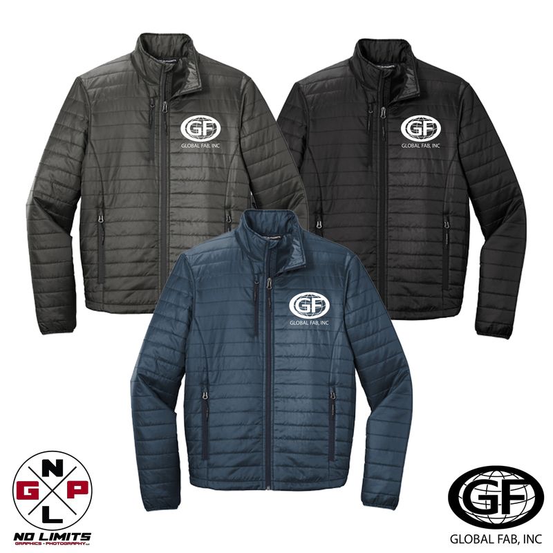 GLOBAL FAB PORT AUTHORITY PUFFY EMBROIDERED JACKET