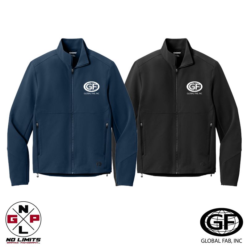 GLOBAL FAB OGIO KINETIC SOFTSHELL EMBROIDERED JACKET