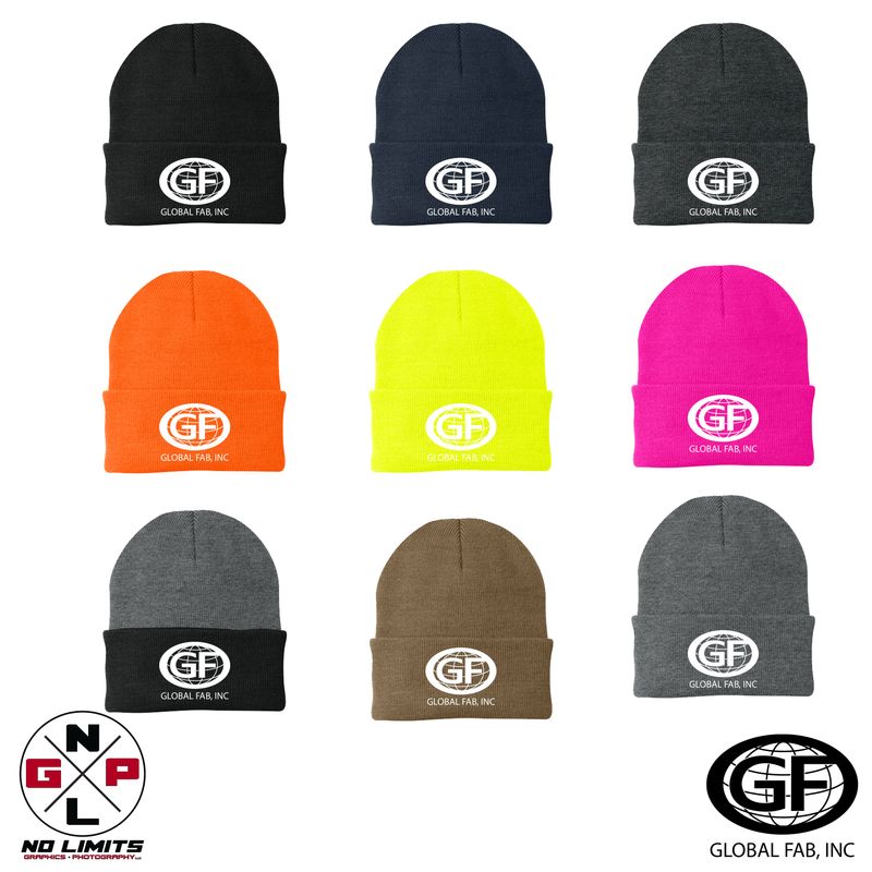 GLOBAL FAB PORT &amp; CO EMBROIDERED KNIT CAP