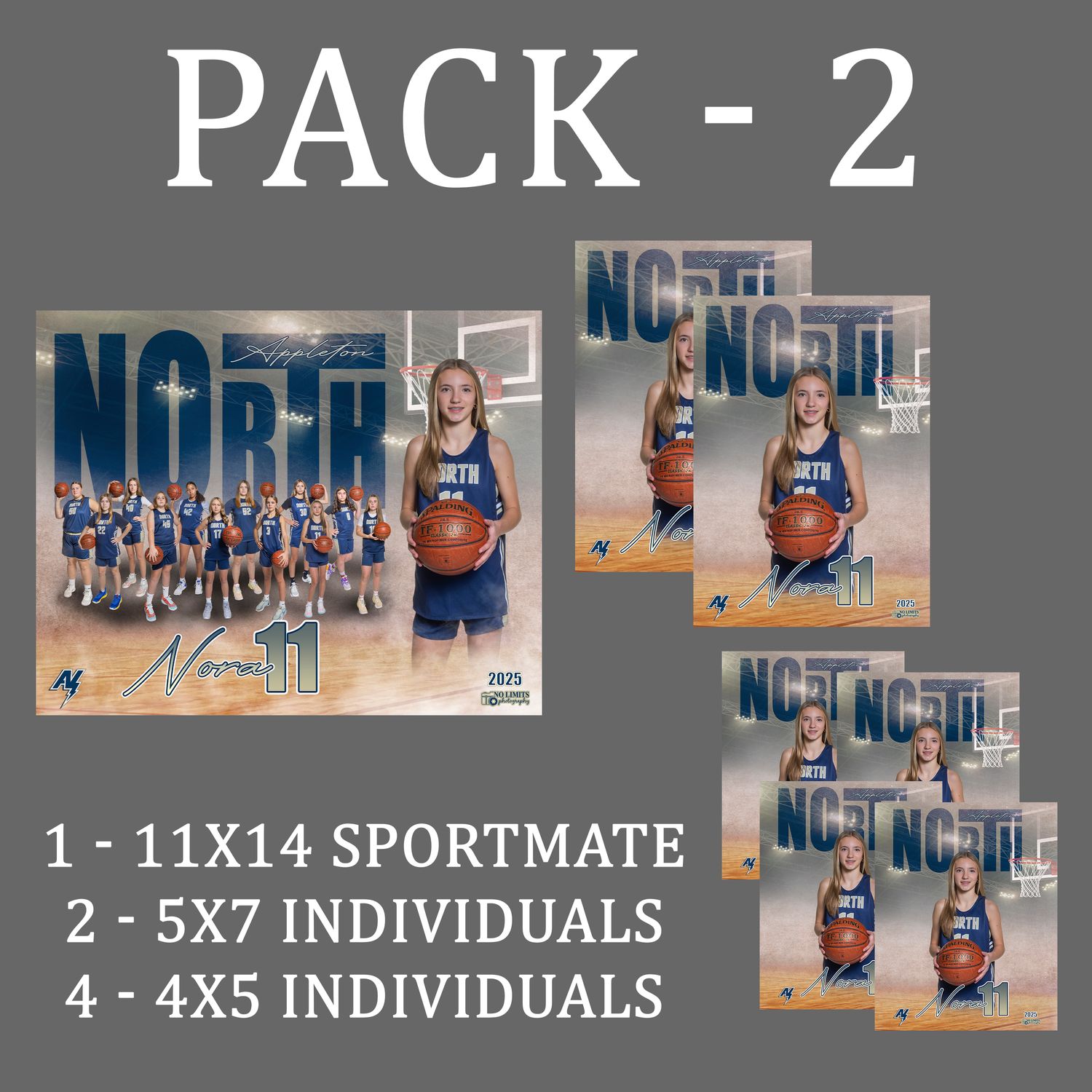 PACK #2 - 11X14 Sportmate Pack