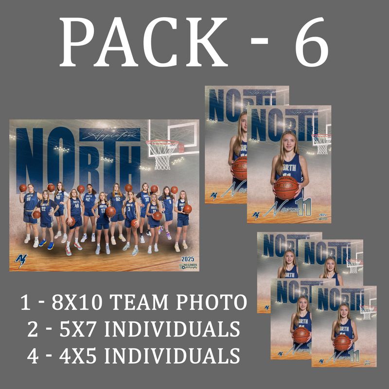PACK #6 - **GREAT VALUE** 8X10 Teammate Pack