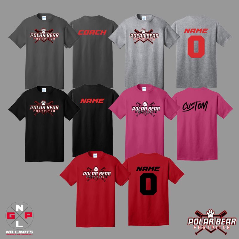 POLAR BEAR FAST PITCH COTTON TEE