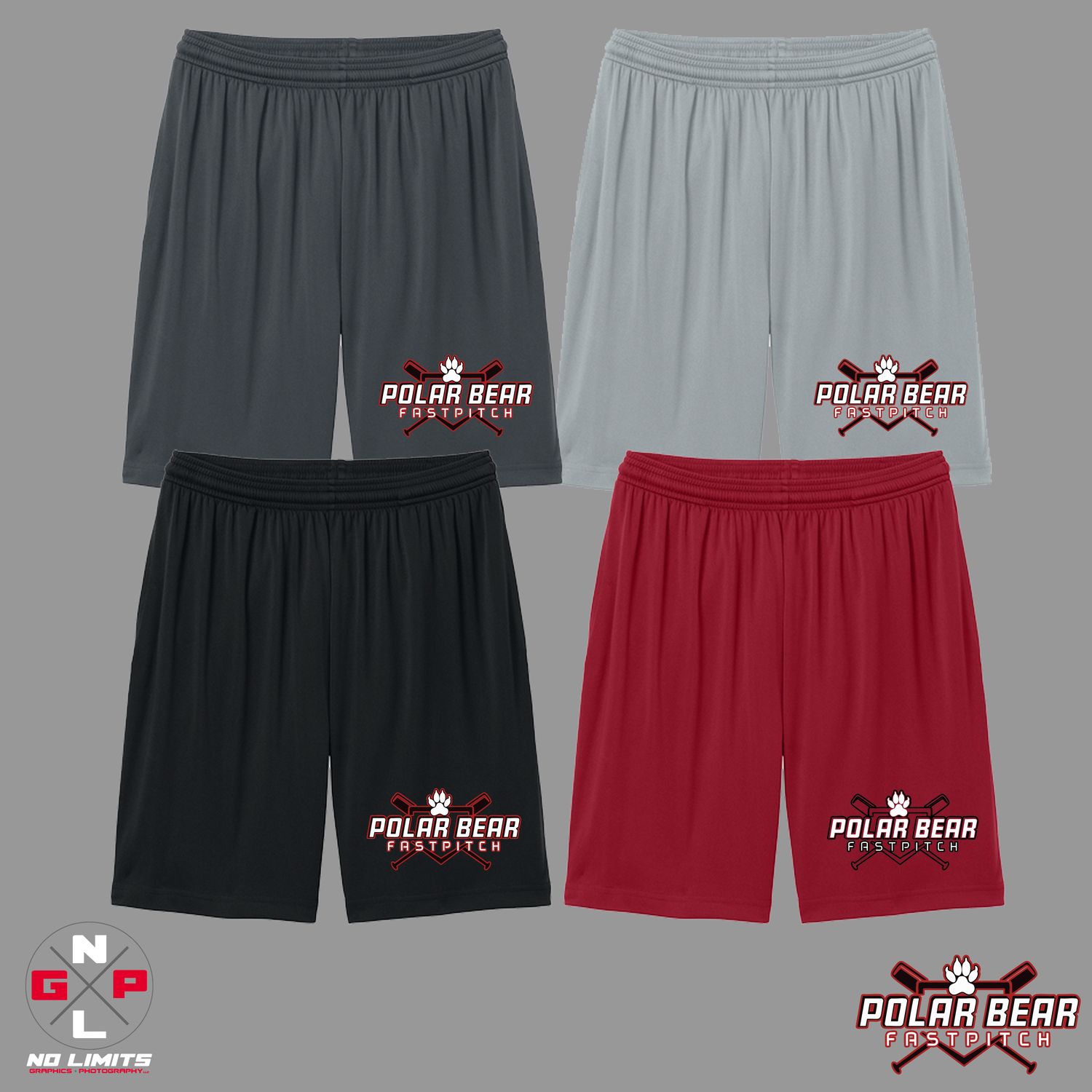 POLAR BEAR FAST PITCH 7" POCKETED SHORTS