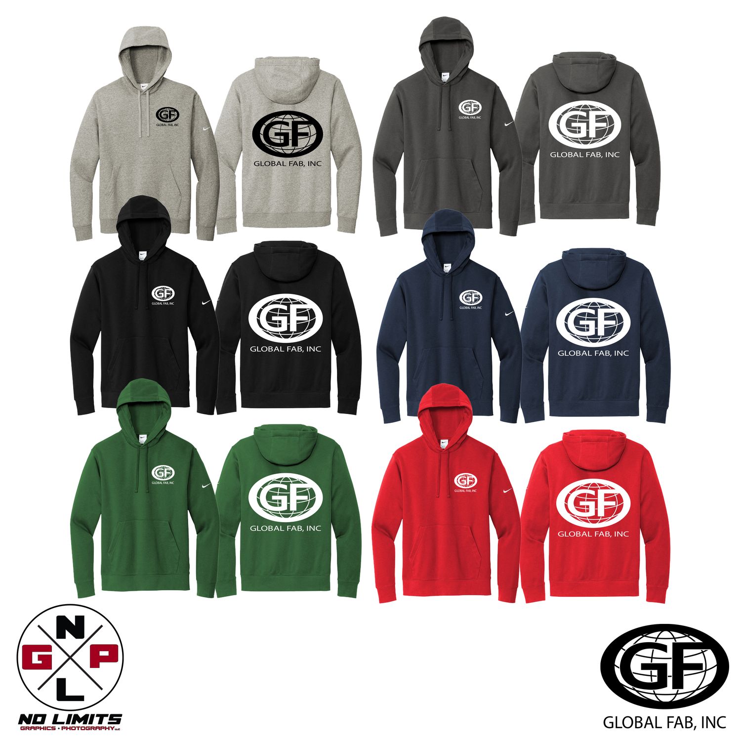 GLOBAL FAB NIKE CLUB FLEECE PULL OVER HOODIE