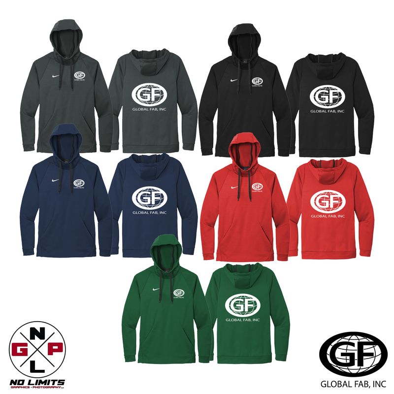 GLOBAL FAB NIKE THERMA-FIT PULL OVER HOODIE