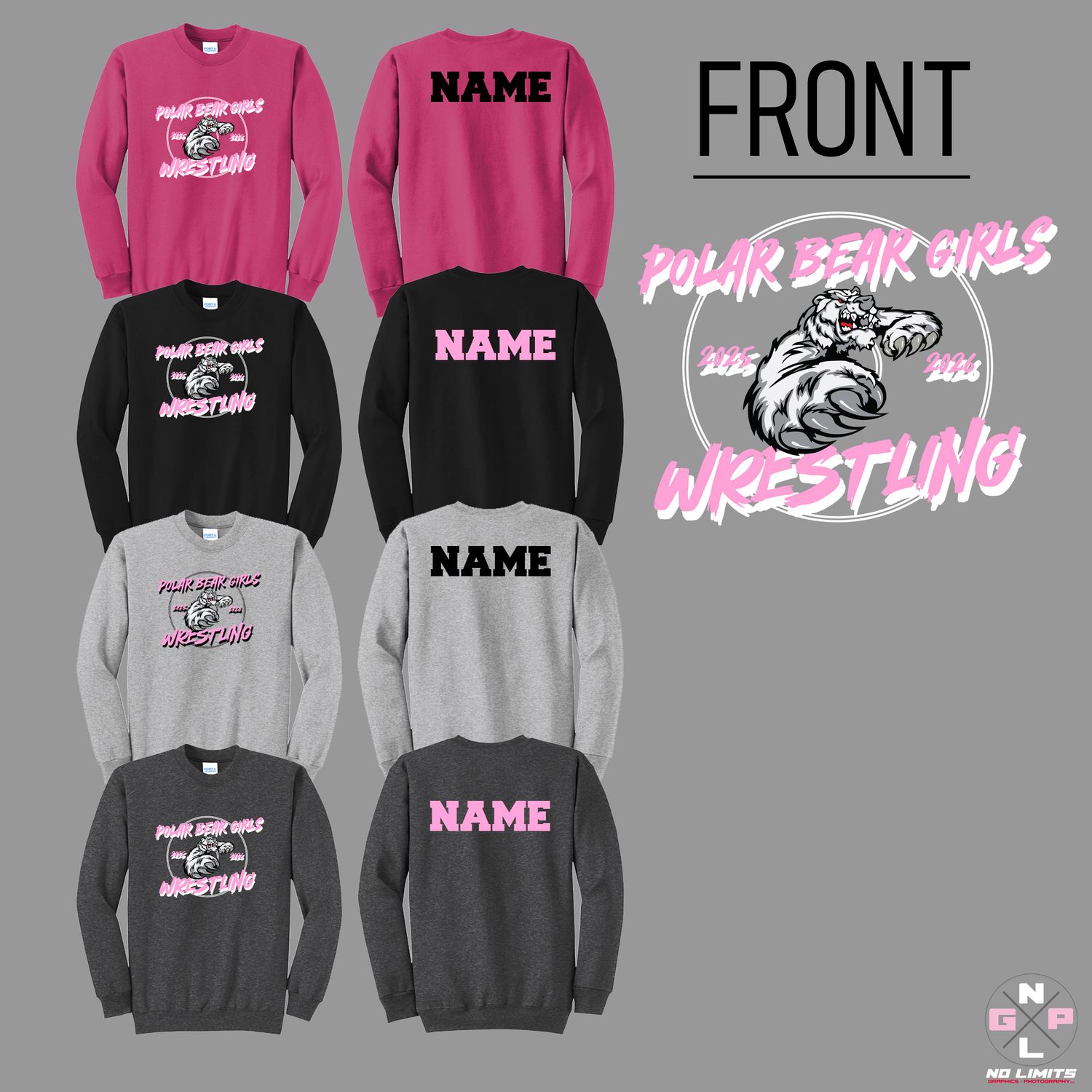 '26 HORTONVILLE WRESTLING CREWNECK