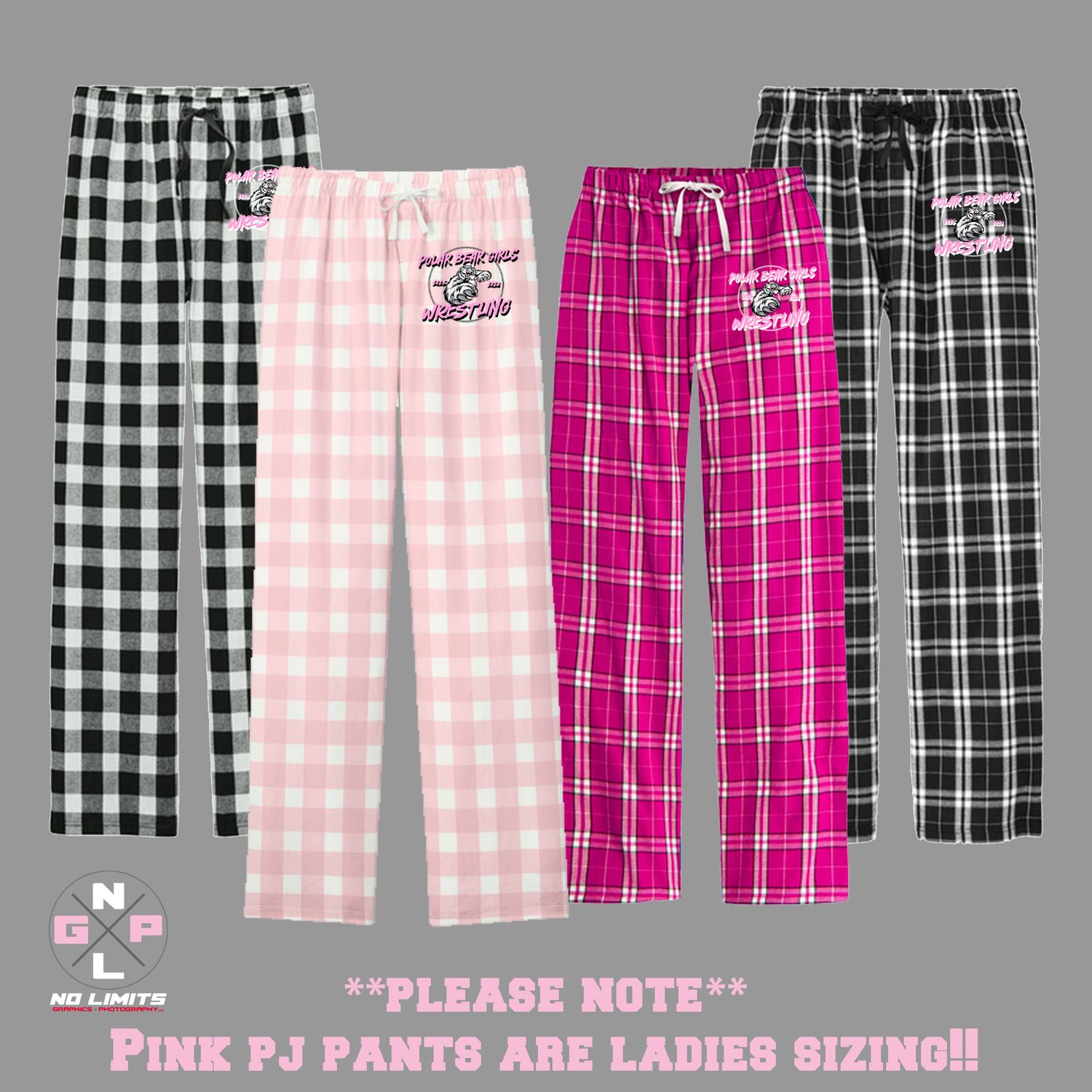 '26 HORTONVILLE WRESTLING GIRLS PJ PANTS