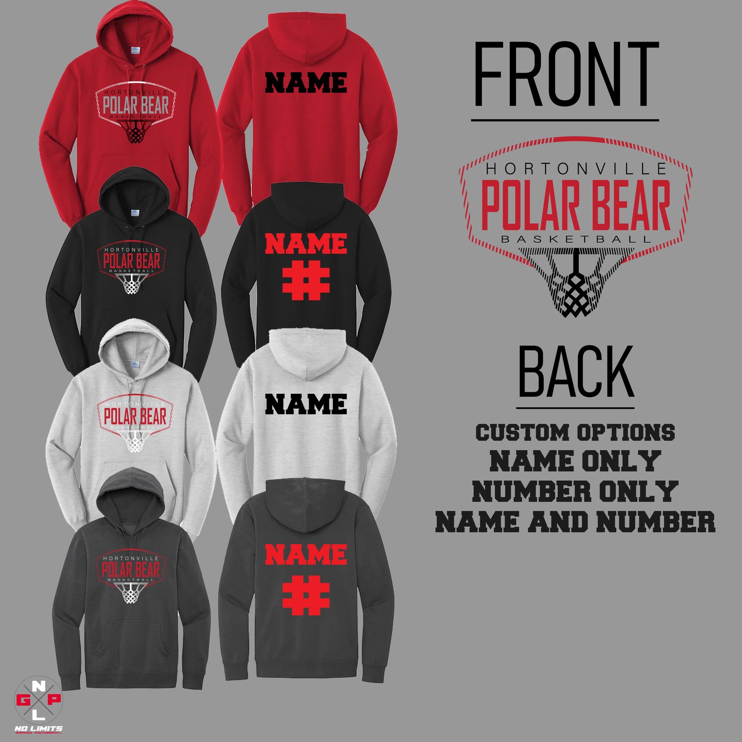 POLAR BEAR BACK BOARD HOODIE