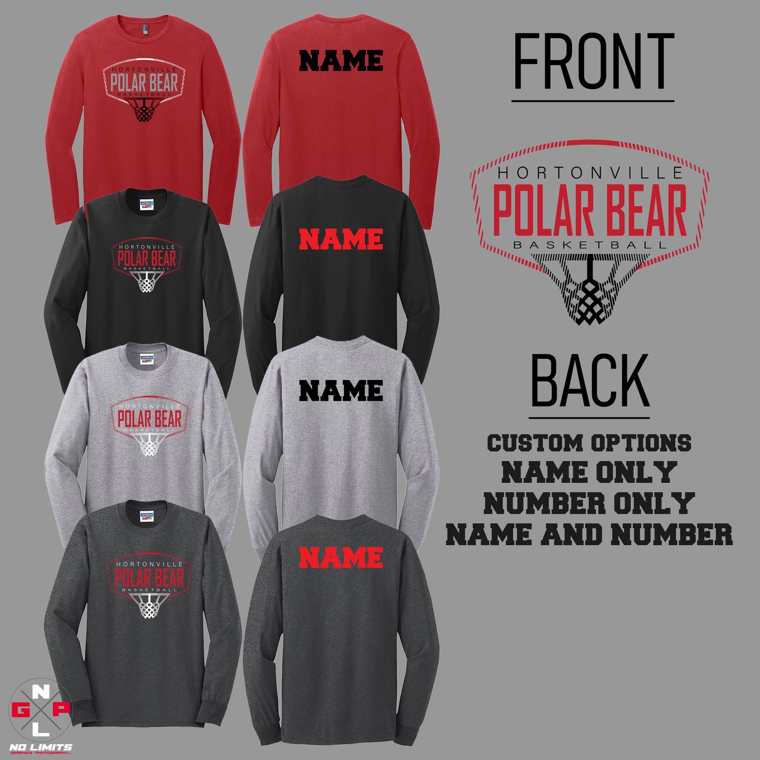 POLAR BEAR BACK BOARD LONGSLEEVE