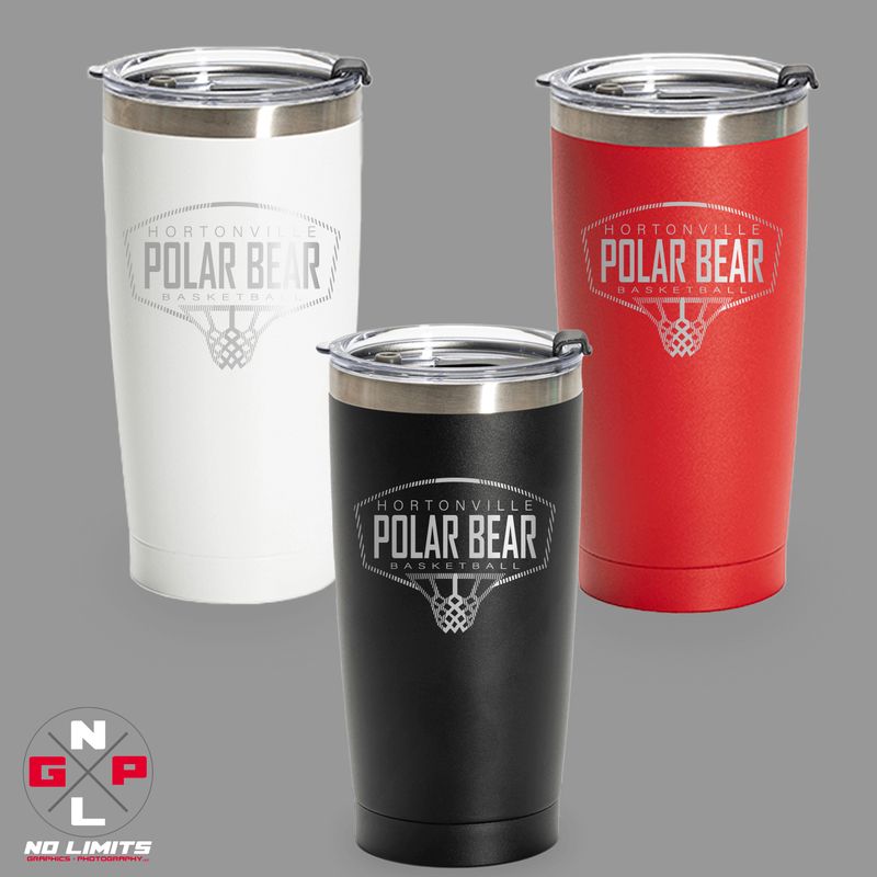 HORTONVILLE BASKETBALL 20oz TUMBLER