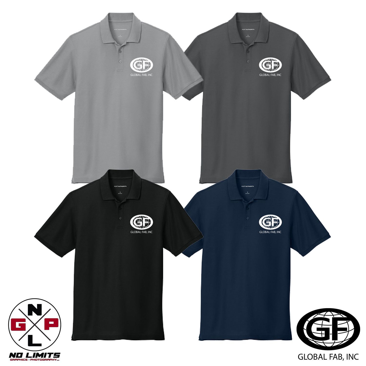 **TALL** GLOBAL FAB SPORT-TEK TALL EMBROIDERED POLO