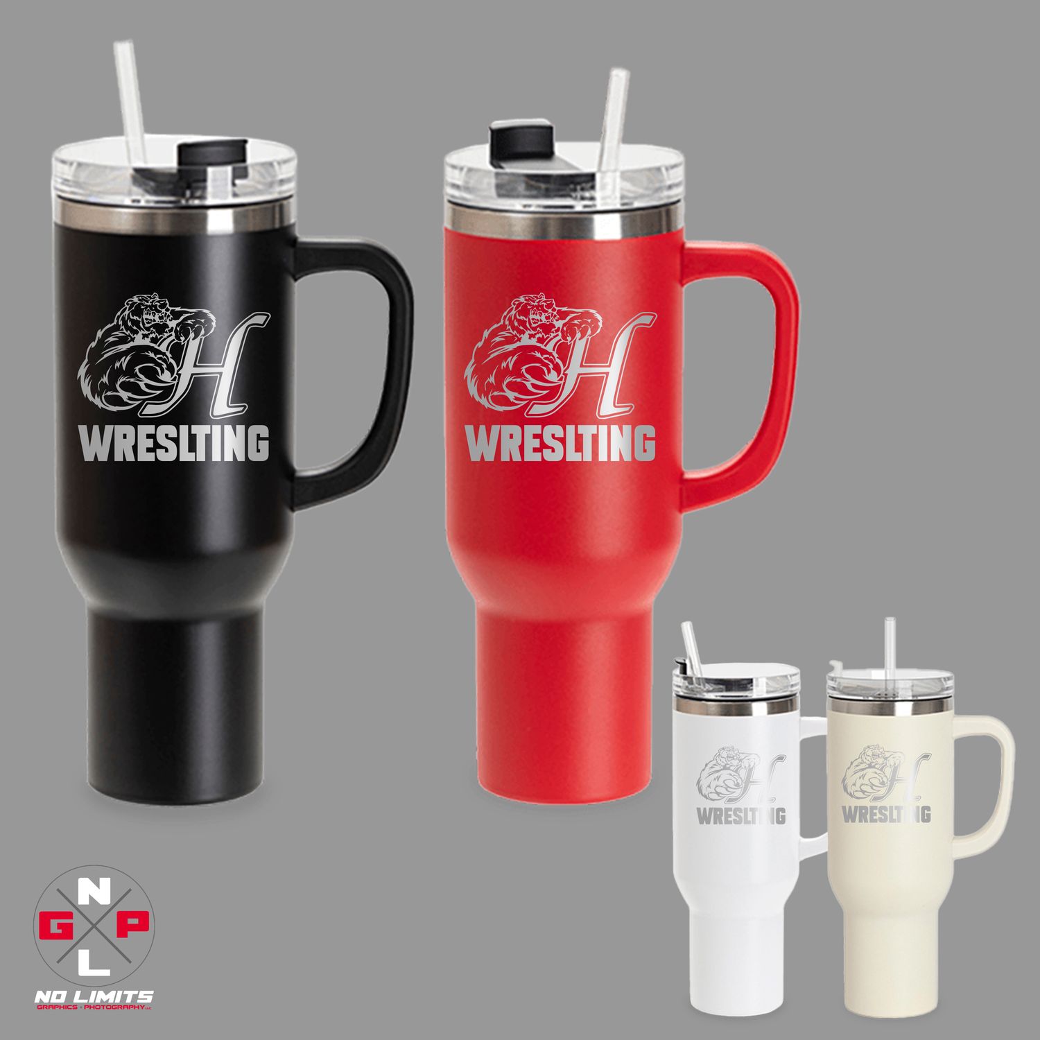 HORTONVILLE WRESTLING 40oz TUMBLER