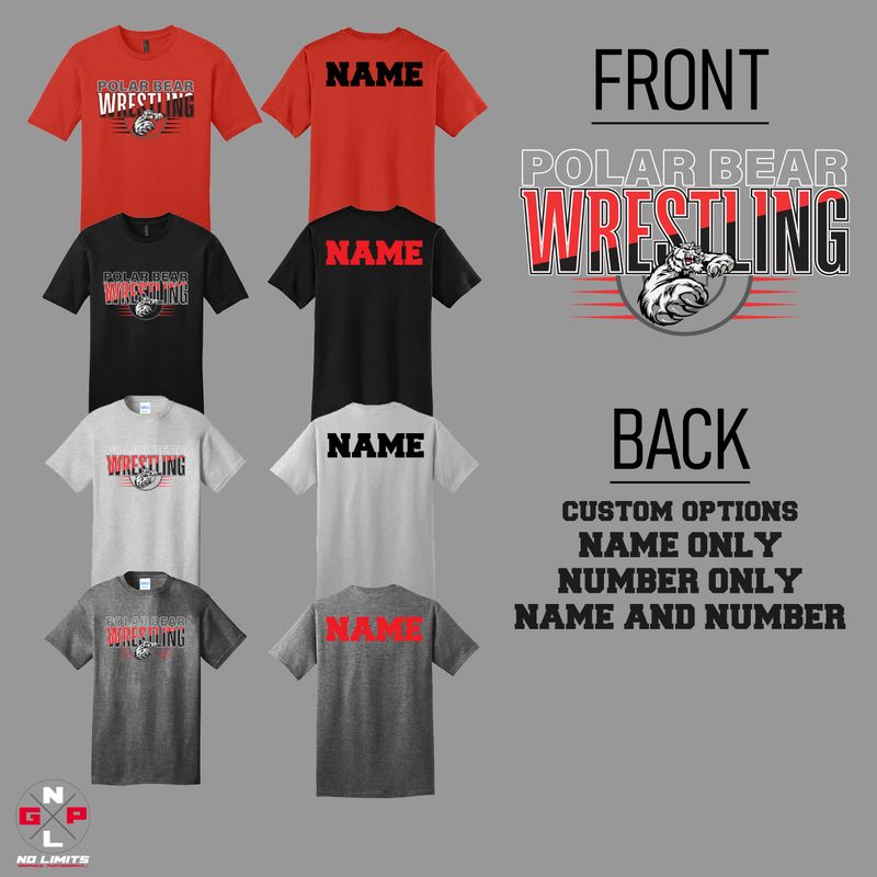 DUAL POLAR BEAR WRESTLING  TEE