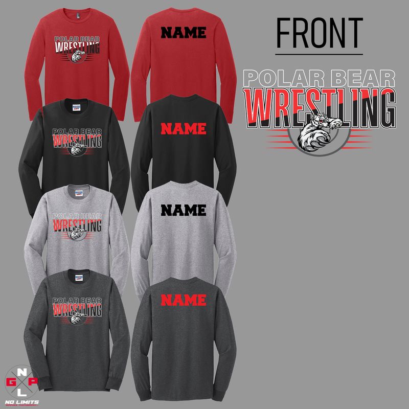 DUAL POLAR BEAR WRESTLING LONG SLEEVE