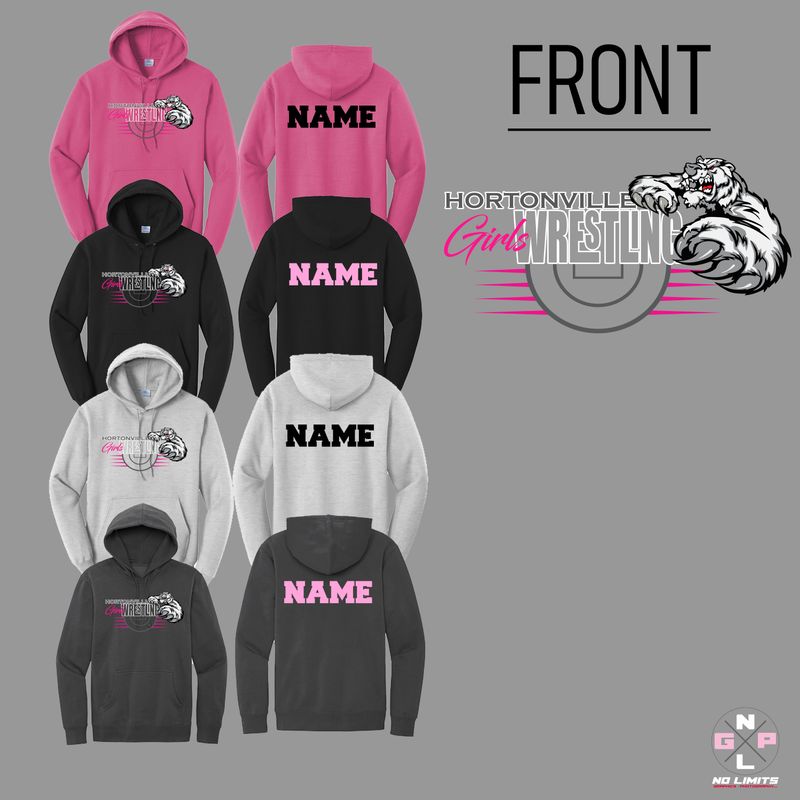 HORTONIVLLE GIRLS WRESTLING MAT HOODIE