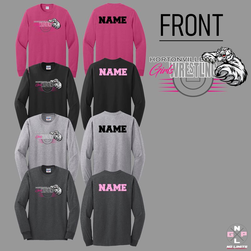HORTONVILLE GIRLS WRESTLING MAT LONG SLEEVE