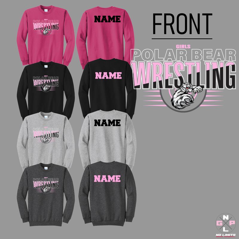 DUAL HORTONVILLE GIRLS WRESTLING CREWNECK