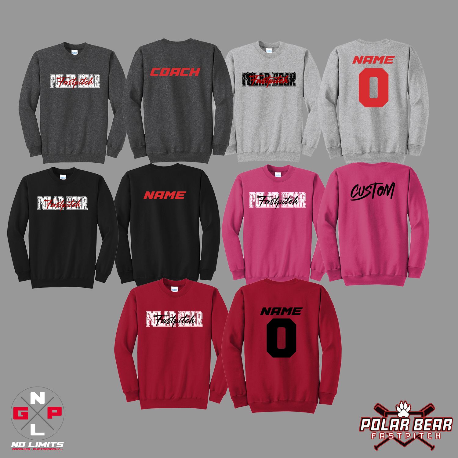 VINTAGE POLAR BEAR FAST PITCH CREW