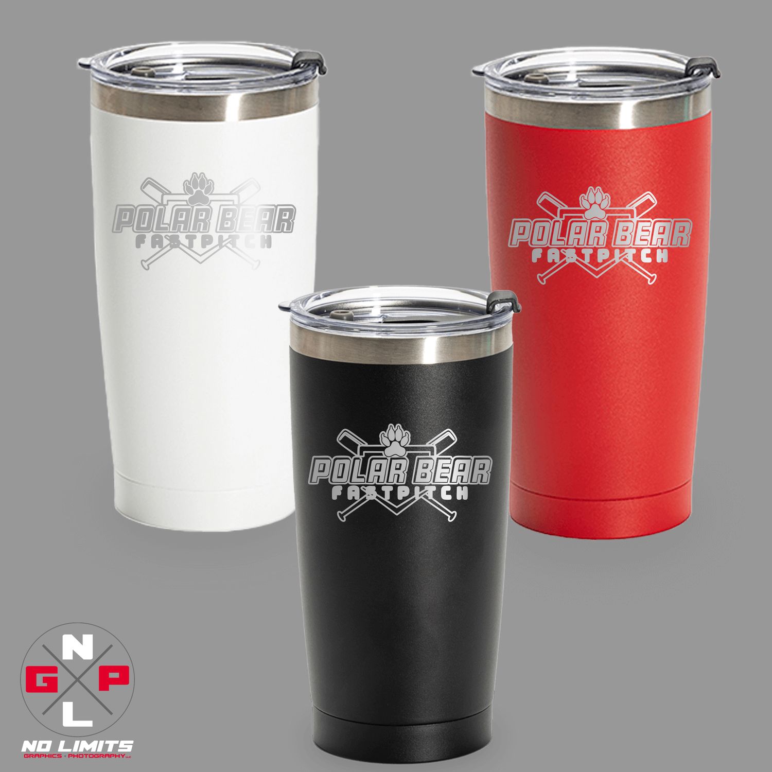 POLAR BEAR FASTPITCH 20oz TUMBLER