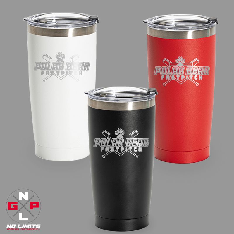POLAR BEAR FASTPITCH 20oz TUMBLER