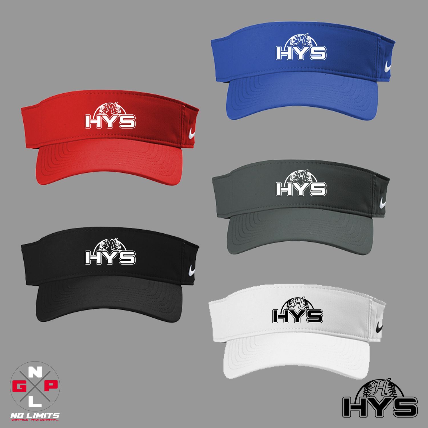 HORTONVILLE YOUTH SPORTS EMBROIDERED NIKE VISOR