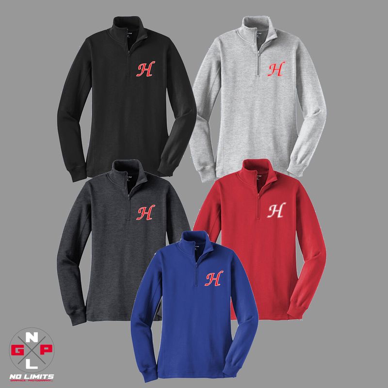 HORTONVILLE H SPORT-TEK WOMENS 1/4 ZIP EMBROIDERED SWEATSHIRT