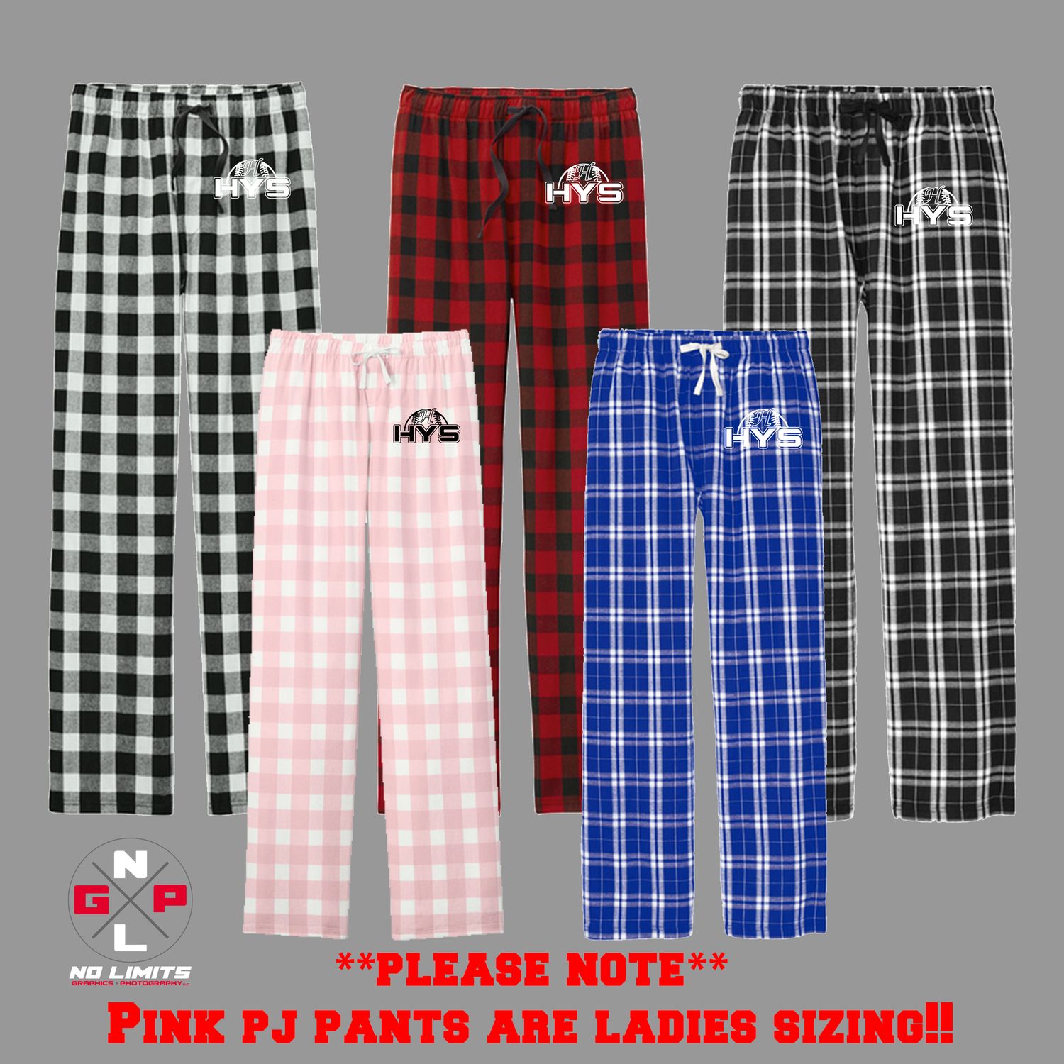 HORTONVILLE YOUTH SPORTS PJ PANTS