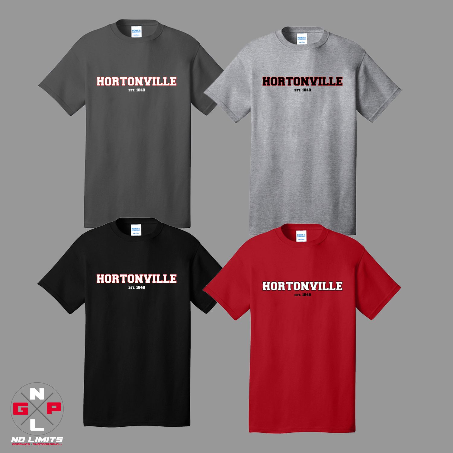 HORTONVILLE EST 1848 COTTON TEE