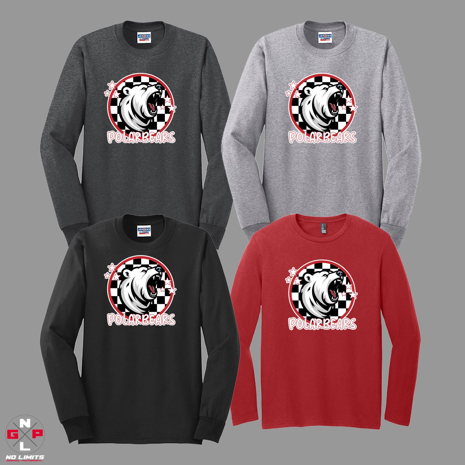 RETRO POLAR BEARS LONG SLEEVE