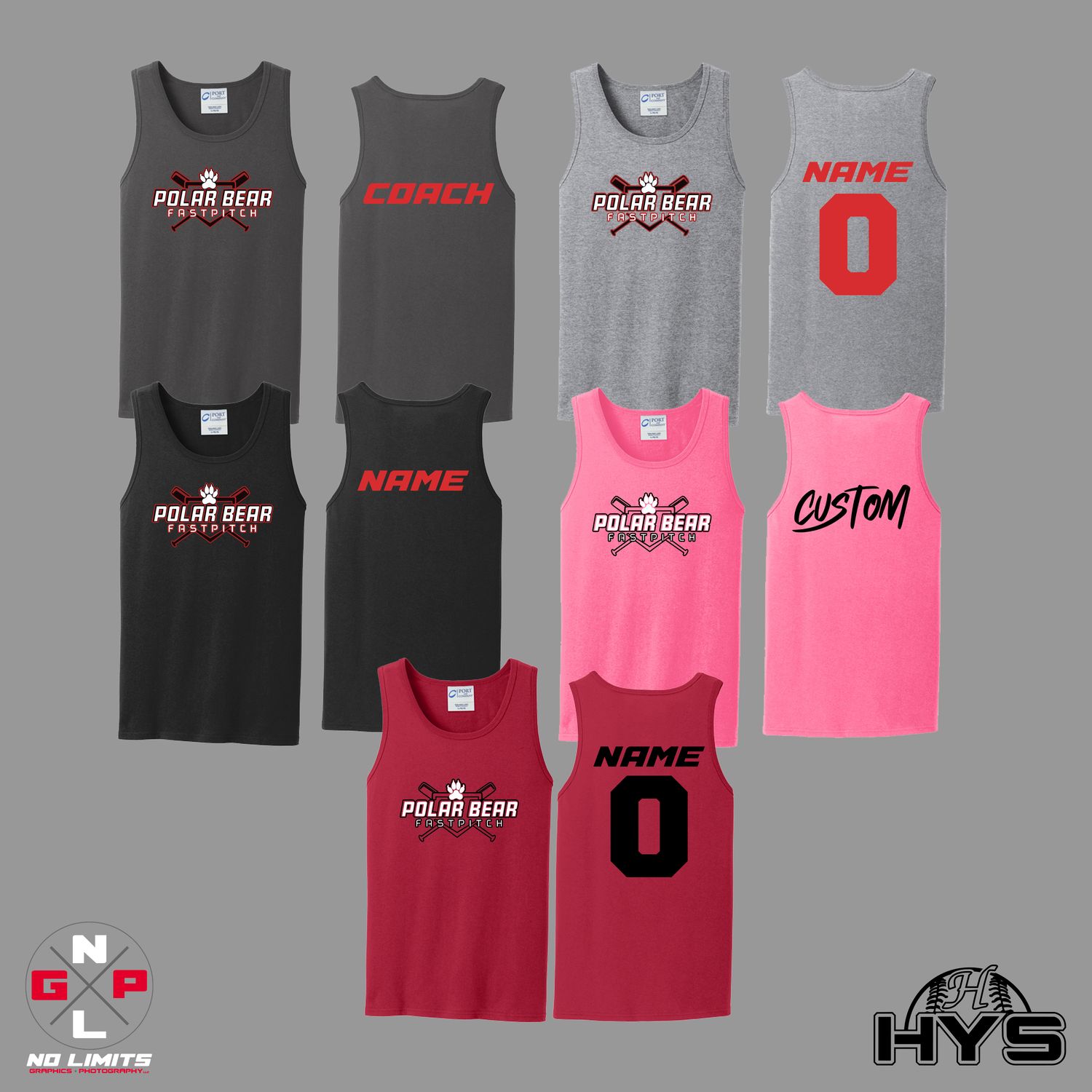 POLAR BEAR FAST PITCH MENS TANK TOP