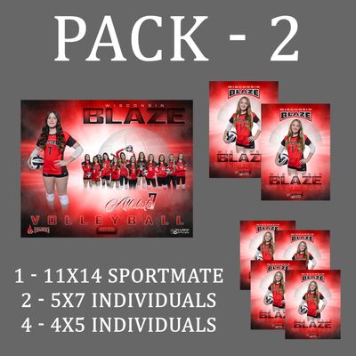 Blaze  PACK #2 - 11X14 Sportmate Pack
