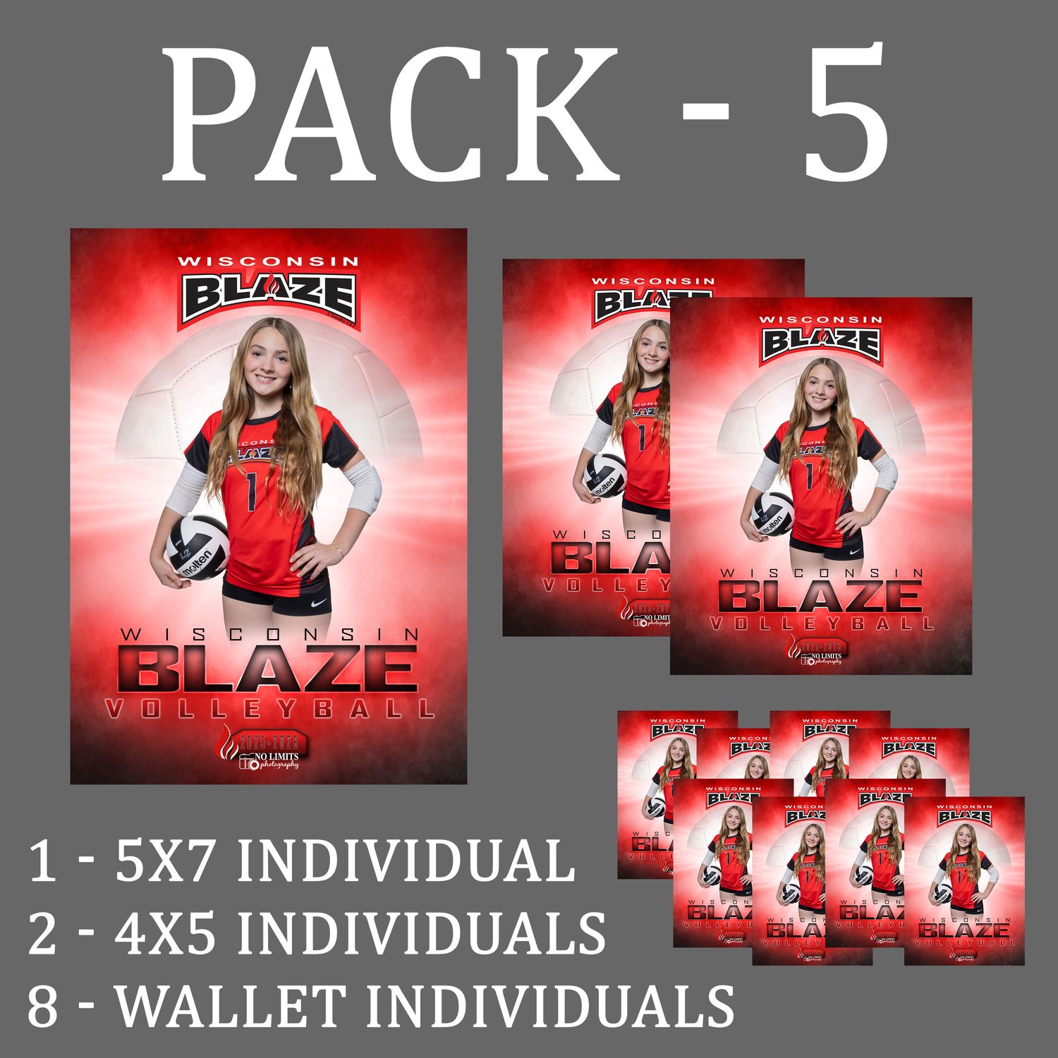 Blaze PACK #5 - Individual Photo Variety Pack
