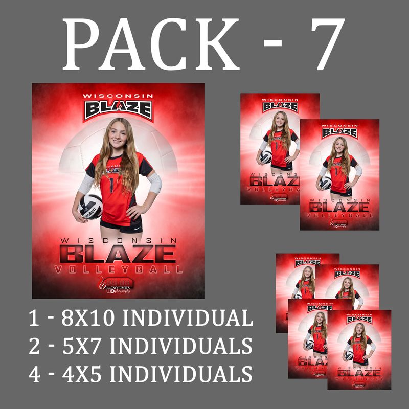 Blaze PACK #7 -  8x10 Individual Pack