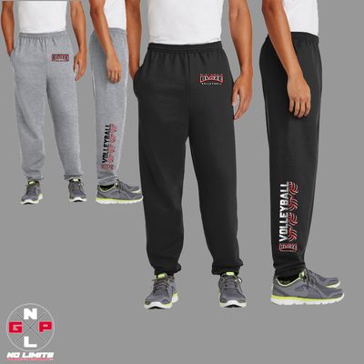 BLAZE VOLLEYBALL PORT &amp; CO FLEECE SWEAT PANTS