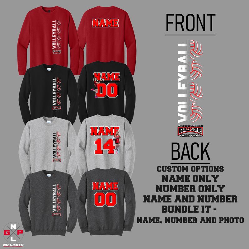 2026 Blaze Volleyball Vertical Crew