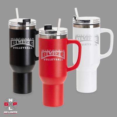 BLAZE 40oz LASER ENGRAVED TUMBLER